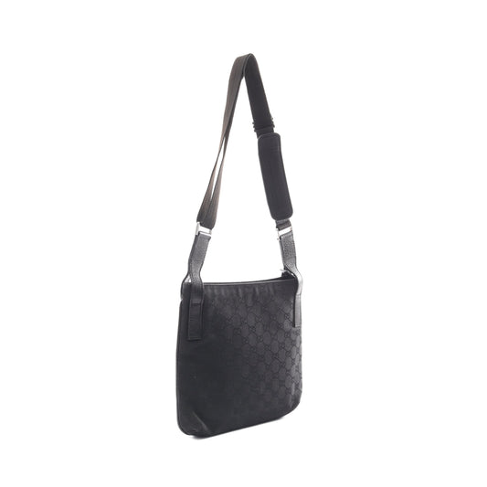 Luxury Gucci Trending 2025 GG canvas Shoulder bag Canvas Leather Black