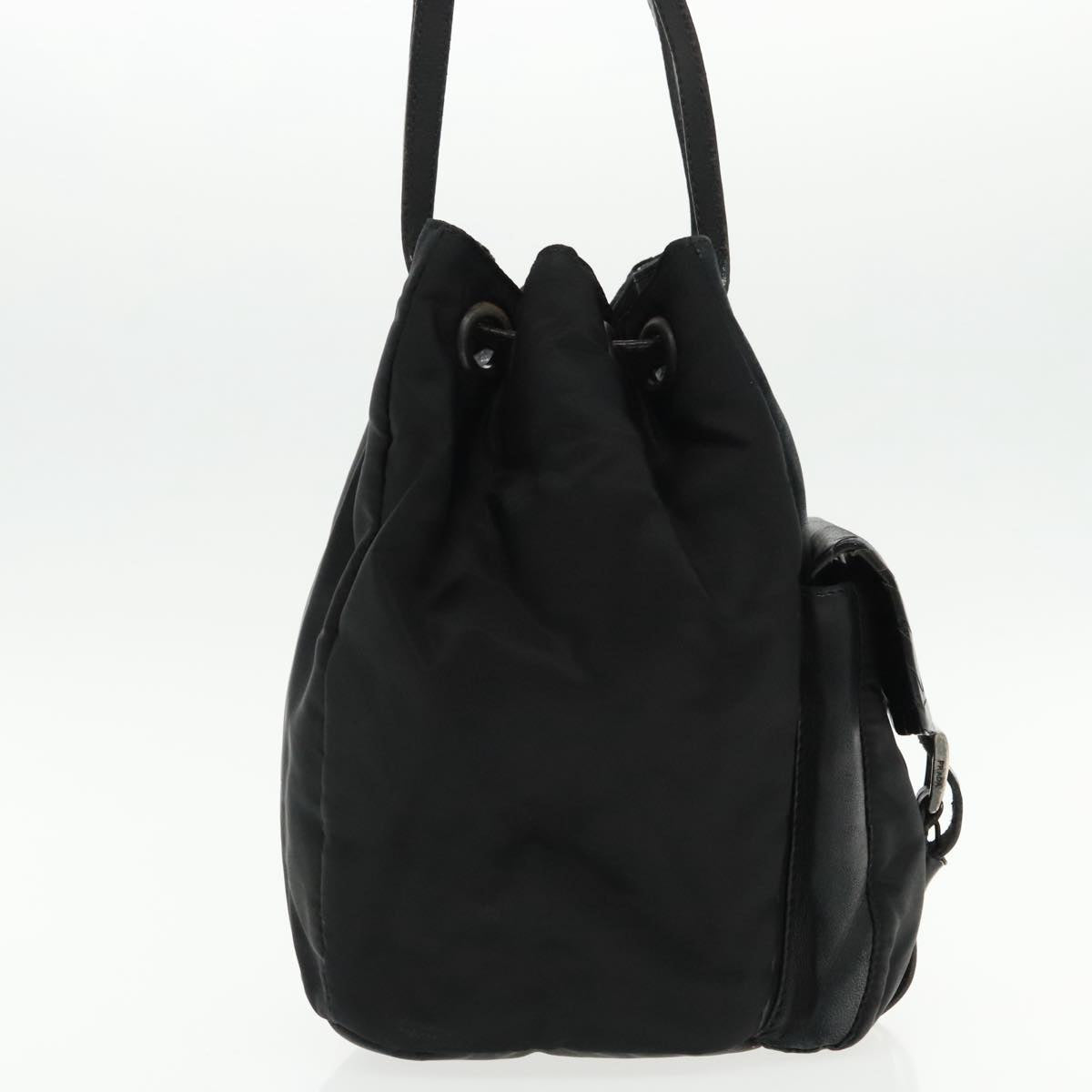 Luxury Prada Shoulder Bag Leather Black 91635