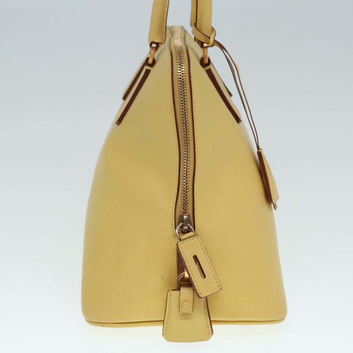 Luxury Prada Hand Bag Safiano leather Yellow Gold 92195