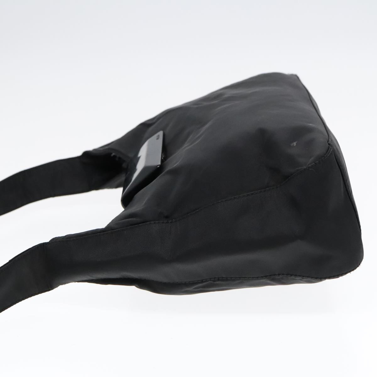 Luxury Prada Shoulder Bag Nylon Black Silver 92338