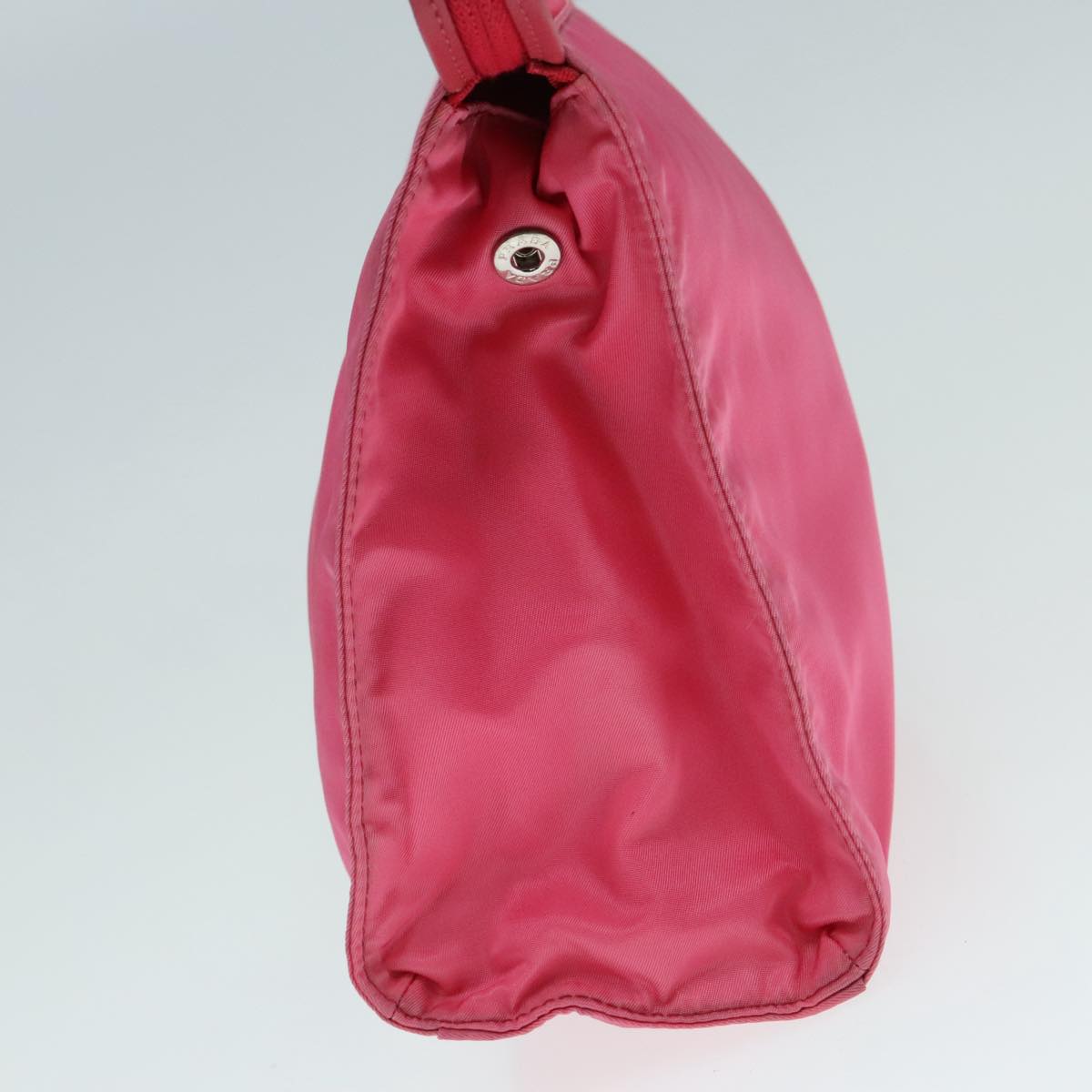Luxury Prada Clutch Bag Nylon Pink Silver 92400