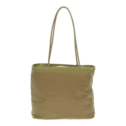 Luxury Prada Tote Bag Nylon Green Silver 92439