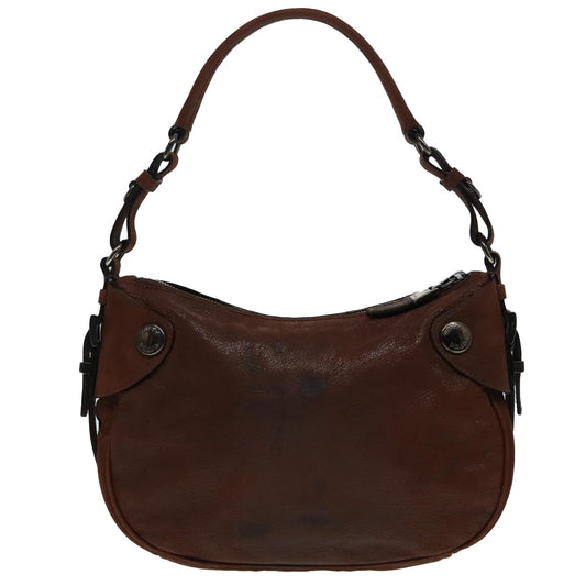 Luxury Prada Shoulder Bag Leather Brown 92453