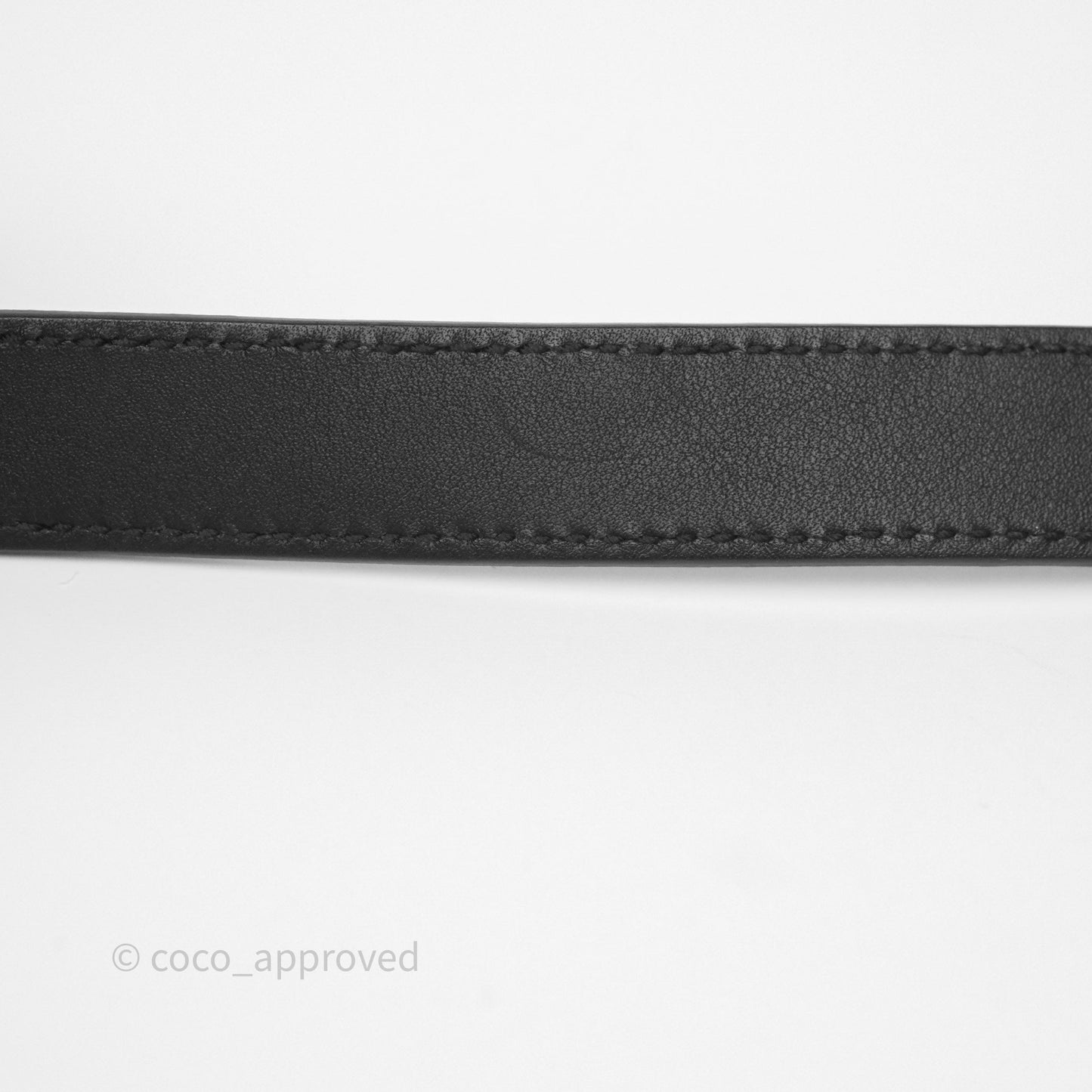 Gucci Double GG 20mm Belt 75 30 Black Calfskin