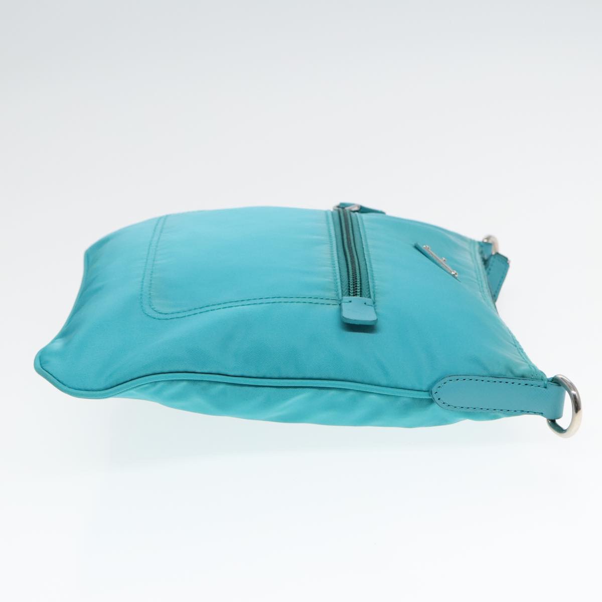 Luxury Prada Shoulder Bag Nylon Blue Silver 92806