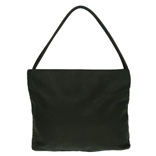 Luxury Prada Tote Bag Nylon Green Silver 92972