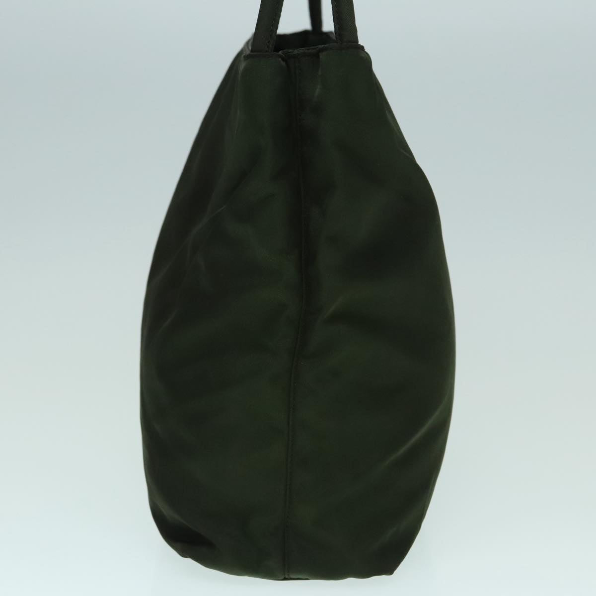 Luxury Prada Tote Bag Nylon Green Silver 92972
