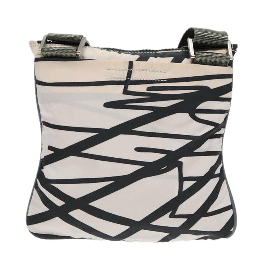 Luxury Prada Sports Shoulder Bag Nylon White Black Silver 93334