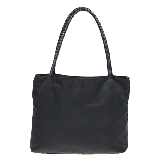 Luxury Prada Hand Bag Nylon Black Gold 93375