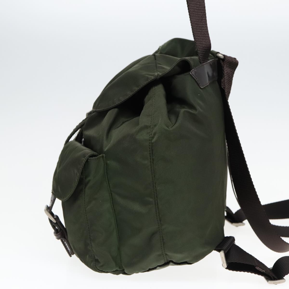 Luxury Prada Backpack Nylon Green 93542
