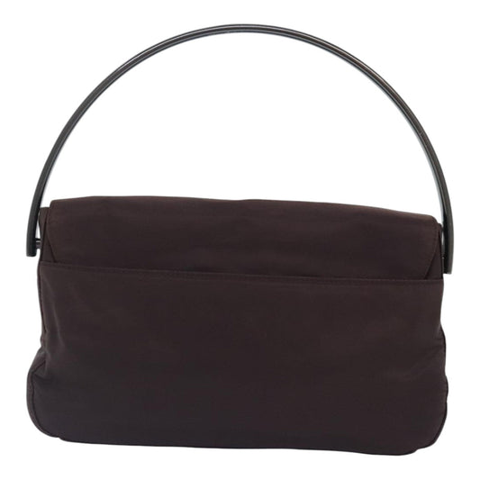 Luxury Prada Hand Bag Nylon Brown 93805