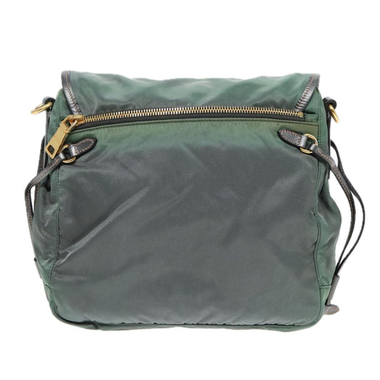 Luxury Prada Shoulder Bag Nylon Green 93999