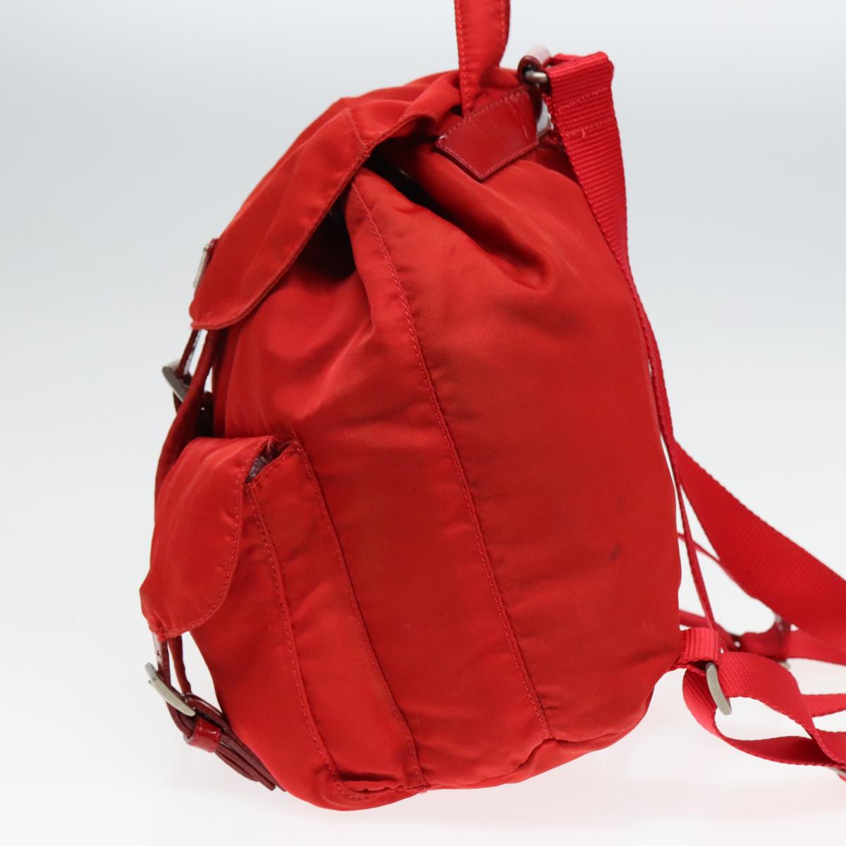 Luxury Prada Backpack Nylon Red 94000