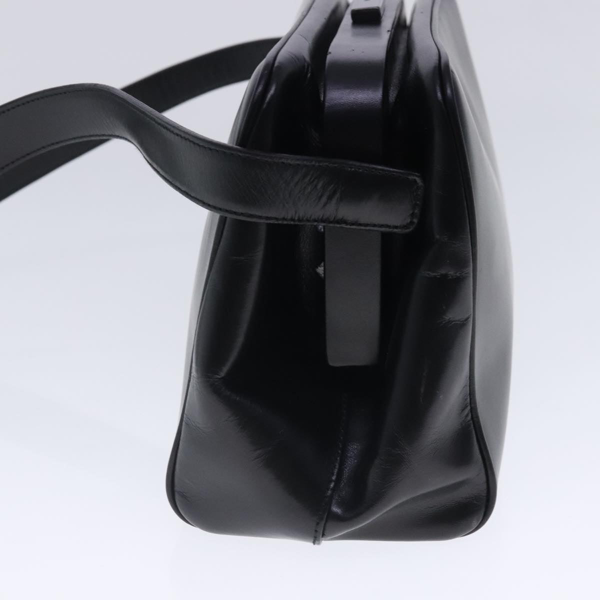 Luxury Prada Shoulder Bag Leather Black 94409