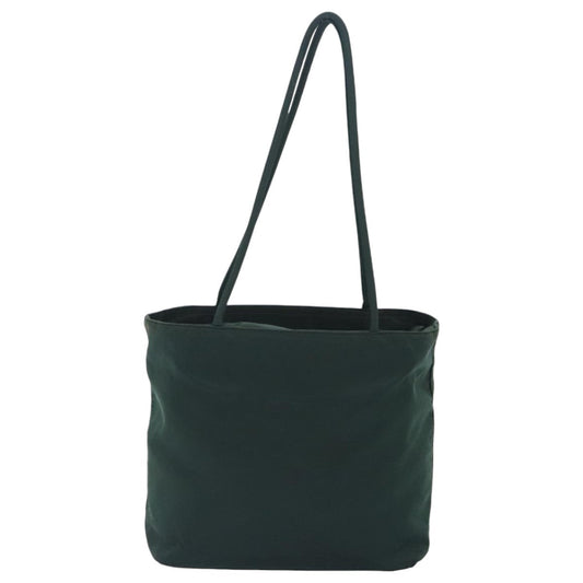 Luxury Prada Tote Bag Nylon Green Silver 95027