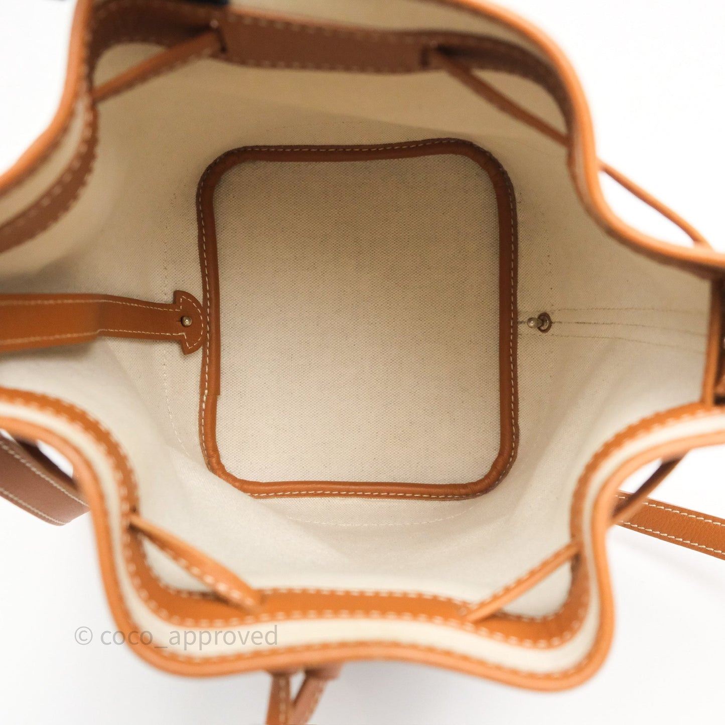 Goyard Petit Flot Bucket Bag Black & Tan Goyardine