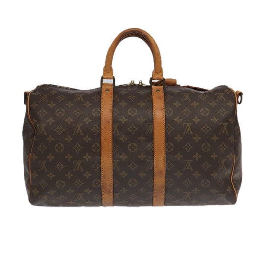 LOUIS VUITTON Monogram Keepall Bandouliere 45 Boston Bag M41418 LV 95411