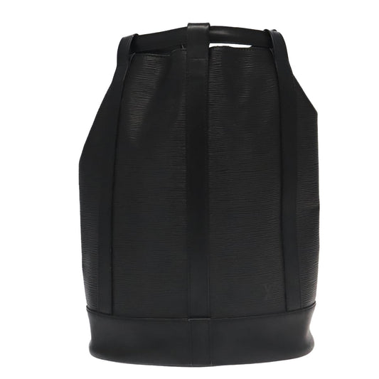 LOUIS VUITTON Epi Randonnee PM Shoulder Bag Black M52352 LV 95619