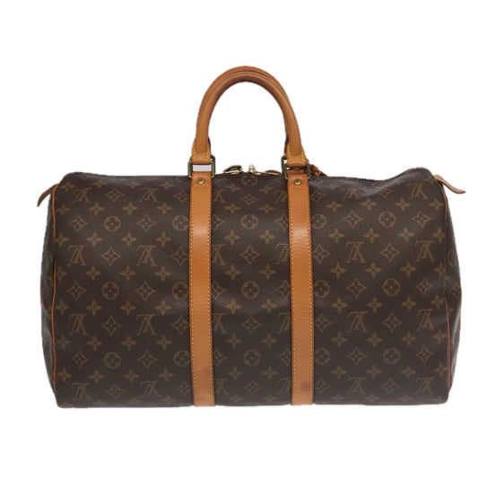 LOUIS VUITTON Monogram Keepall 45 Boston Bag M41428 LV 95665