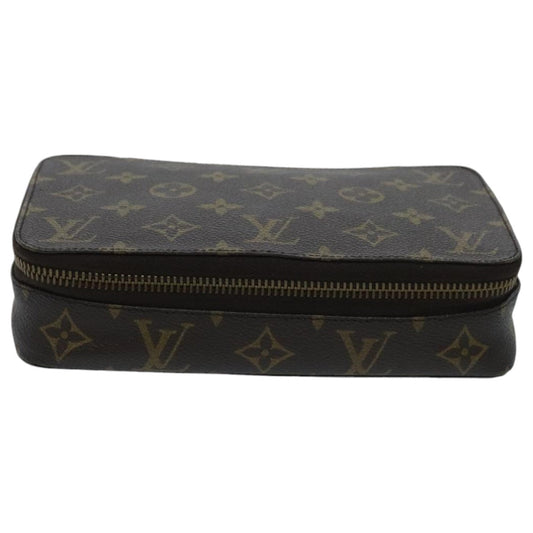 LOUIS VUITTON Monogram Poche Monte Carlo Jewelry Box M47352 LV 96053