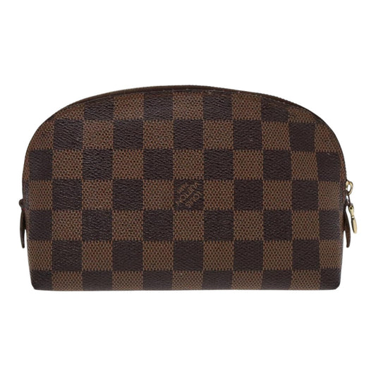 LOUIS VUITTON Damier Ebene Pochette Cosmetic PM Pouch N47516 LV 96260
