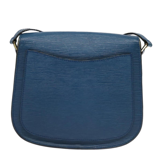 LOUIS VUITTON Epi Saint Cloud GM Shoulder Bag Toledo Blue M52195 LV 96321