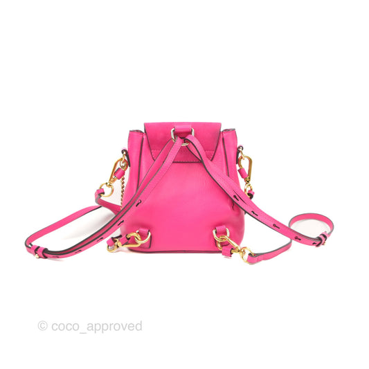 Chloé Mini Faye Backpack Hot Pink