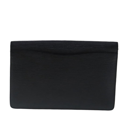 LOUIS VUITTON Epi Montaigne 27 Clutch Bag Black M52652 LV 97122