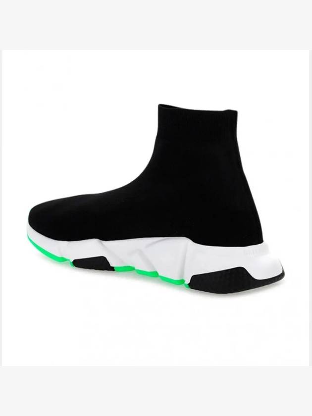Luxury Balenciaga Speed Runner High Top Sneakers Black Green