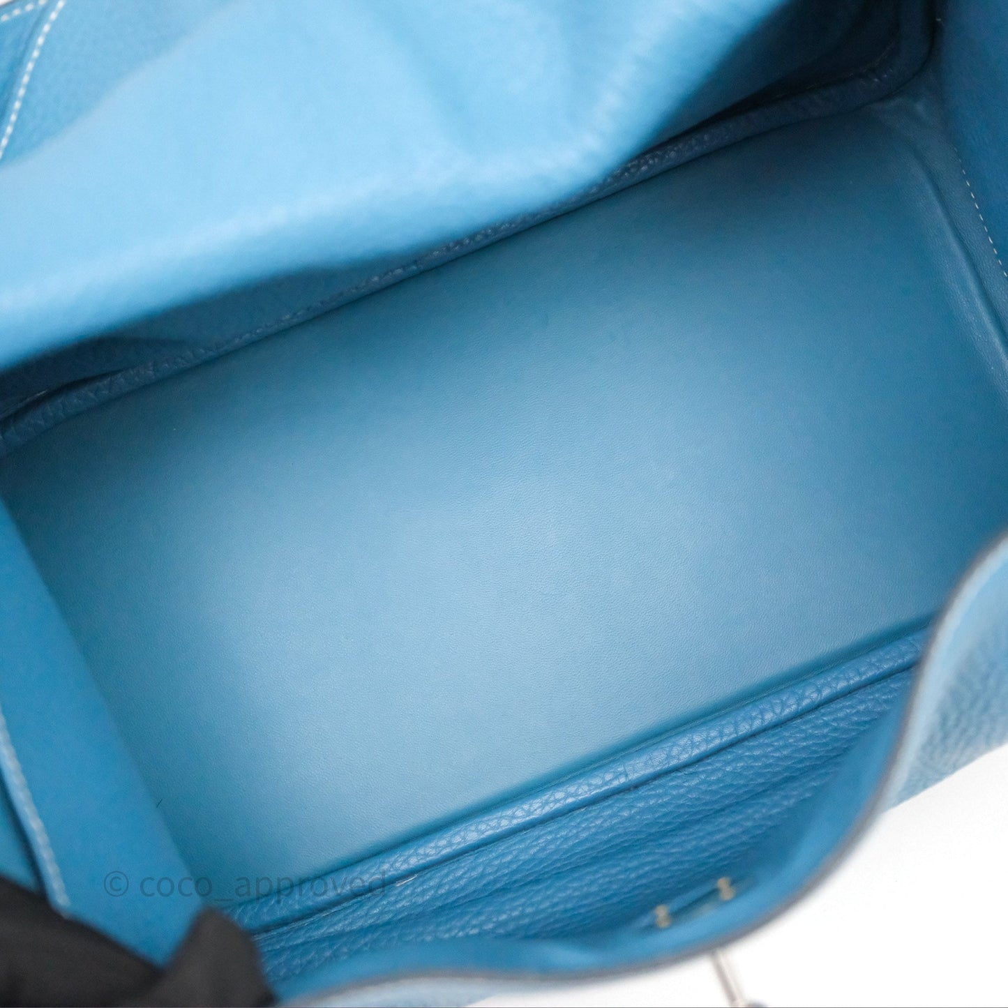 Hermès Lindy 30 Bleu Jean 75 Clemence Palladium Hardware