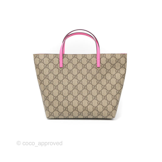 Gucci Kids Bow Tote Bag GG Supreme Monogram