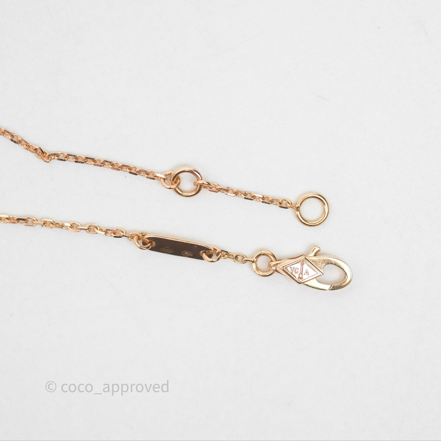 Van Cleef & Arpels Sweet Alhambra Bracelet Rose Gold Red Carnelian