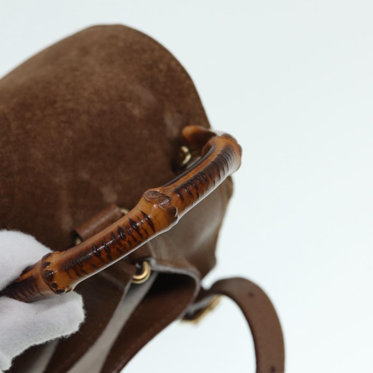 Luxury Gucci Trending 2025 Bamboo Suede Backpack Bag