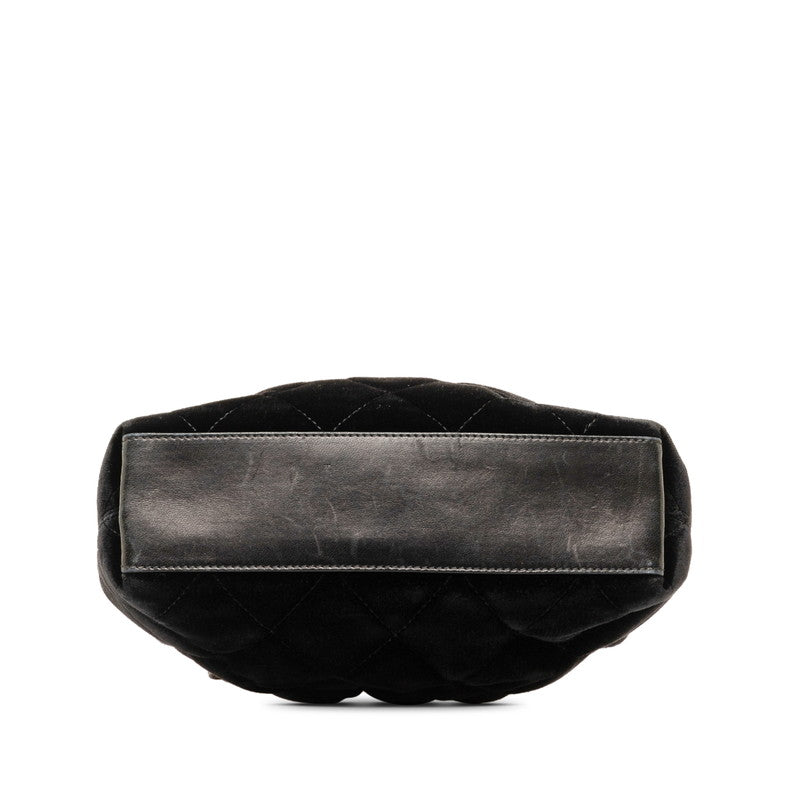 Chanel Matrases Circle Handbag Black White Leather Chanel