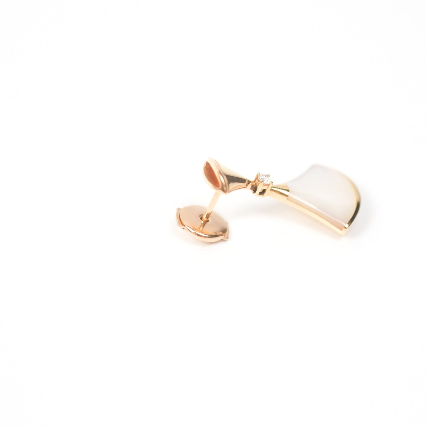 Bvlgari Divas' Dream 18K Rose Gold Mother of Pearl Diamond Earrings