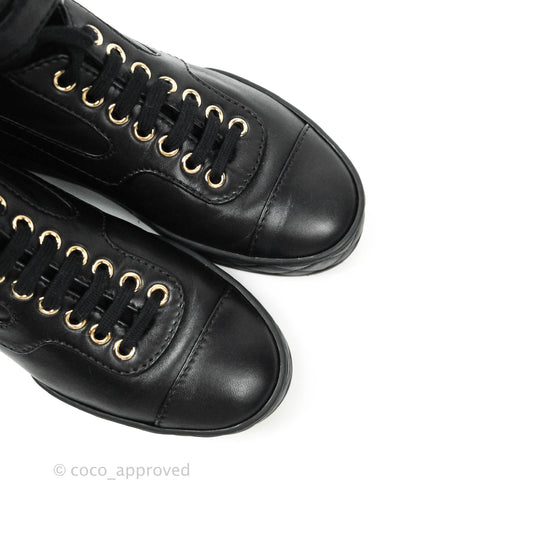 Chanel 2019/20AW Black Ankle Strap Sneakers Lambskin