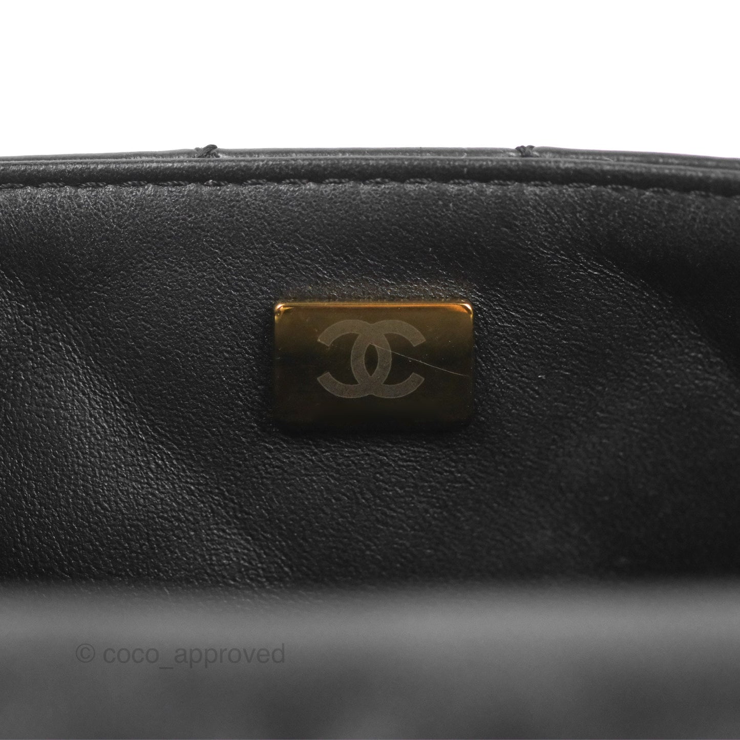 Chanel Mini Reissue 224 Black Aged Calfskin Aged Gold Hardware