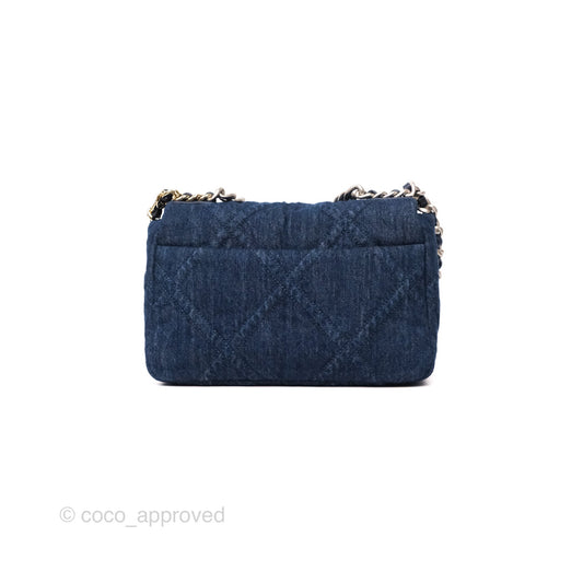 Chanel 19 Small Denim Mixed Hardware 22P