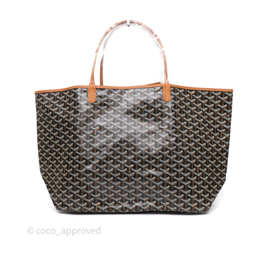 Goyard St Louis Tote GM Tan Black