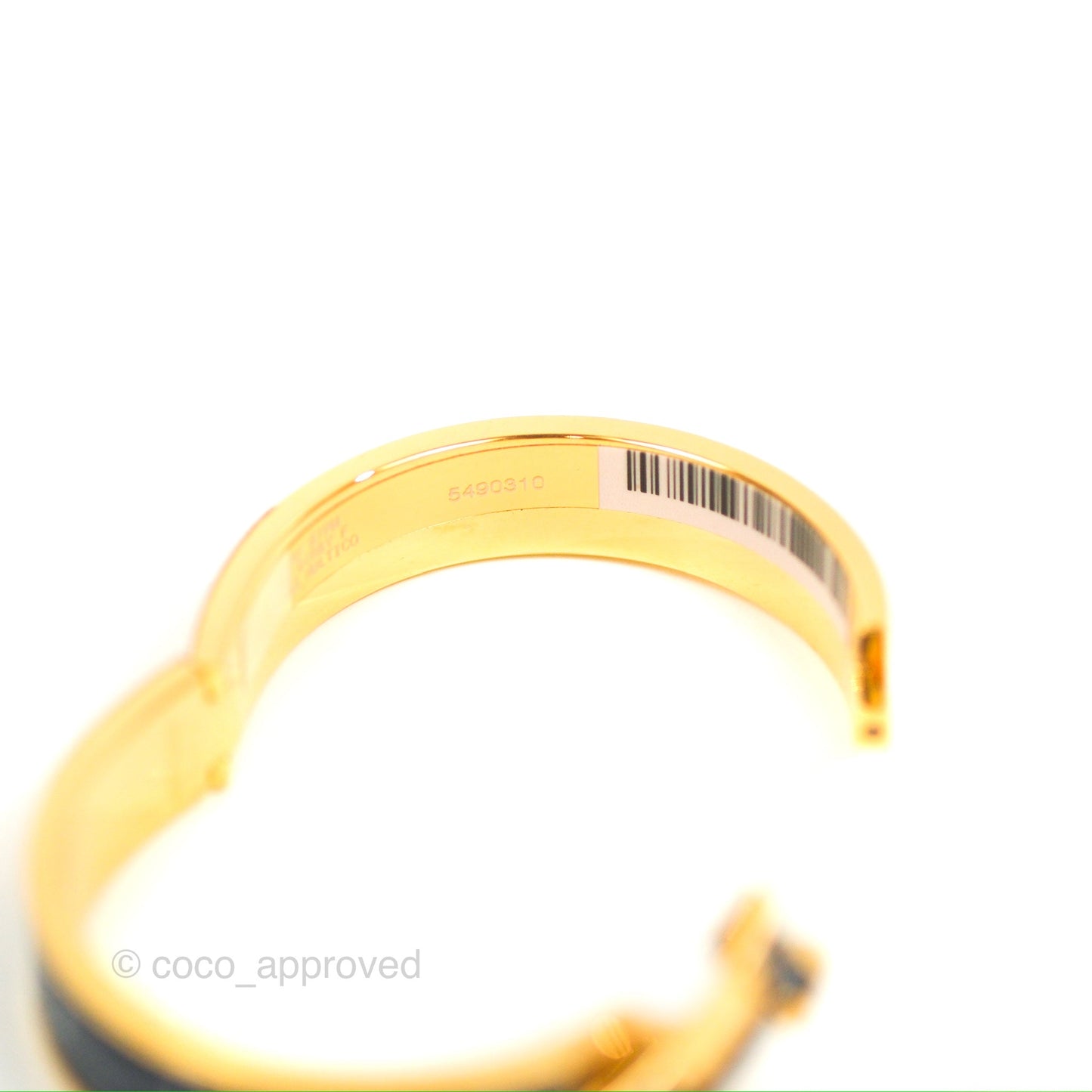 Hermès Clic H Space Derby Bracelet Indigo Multicolore Gold Hardware PM
