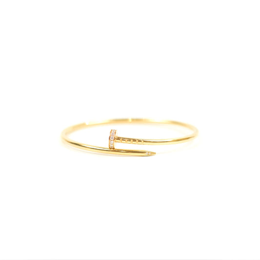 Cartier Small Juste Un Clou Bracelet 18K Yellow Gold Diamond