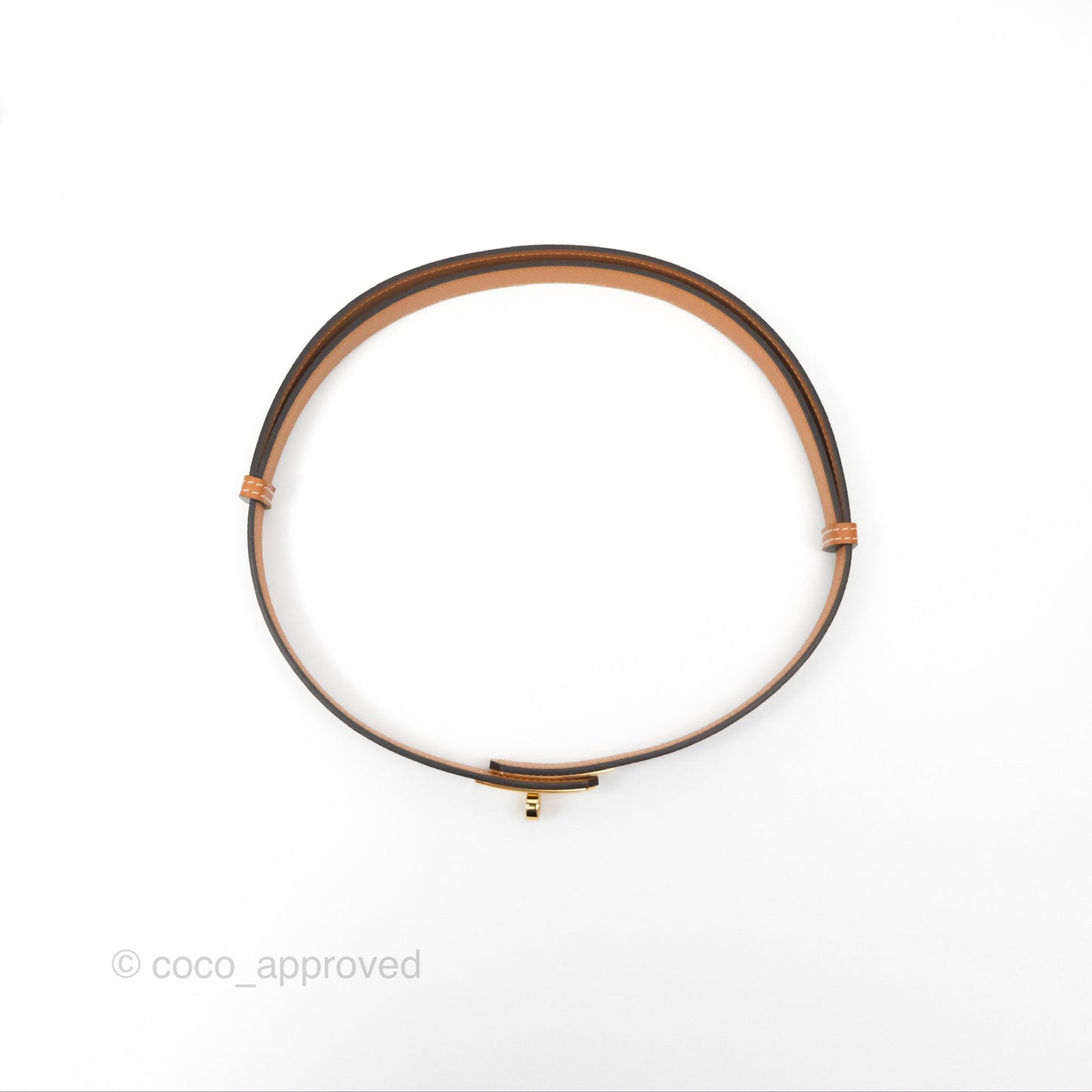 Hermès Kelly Buckle Belt Gold Epsom Gold Hardware