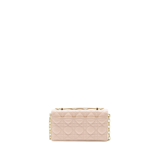 Dior My Dior Mini Bag Lambskin Light Pink/Light Yellow LGHW