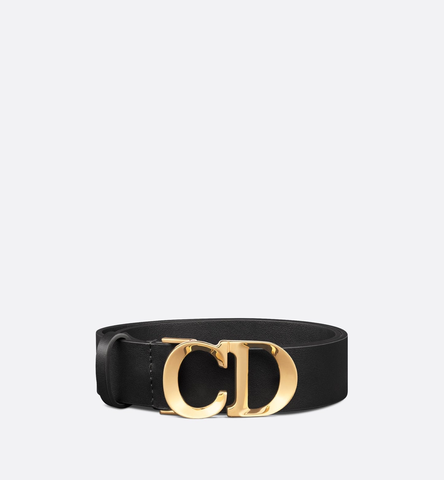 C Est Luxury Dior Belt Black Smooth Calfskin 30 mm