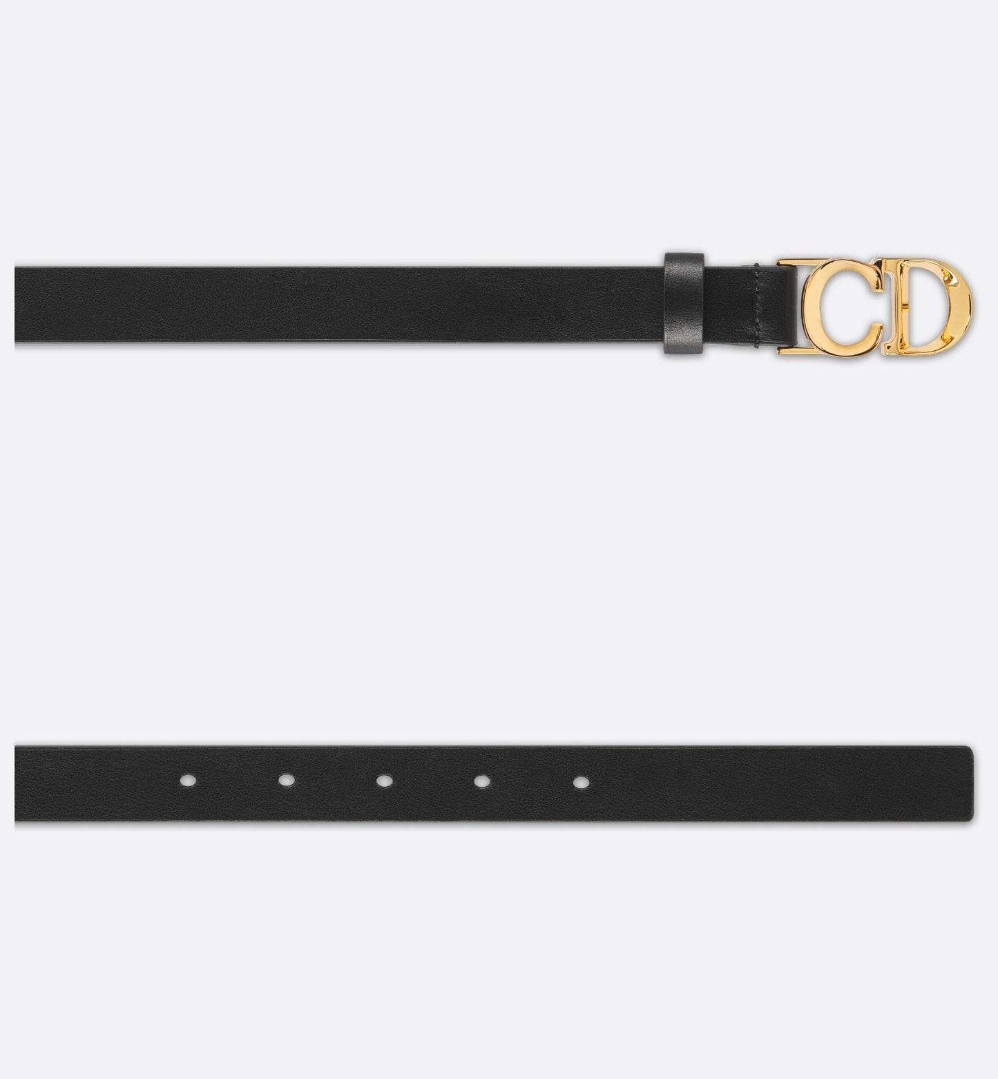 C Est Luxury Dior Belt Black Smooth Calfskin 20 mm