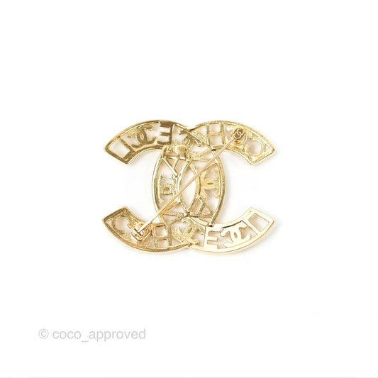 Chanel CC Brooch Gold Tone 22A