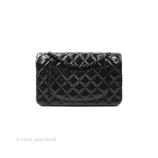Chanel Classic Small S/M Flap Shiny Crumpled Calfskin So Black