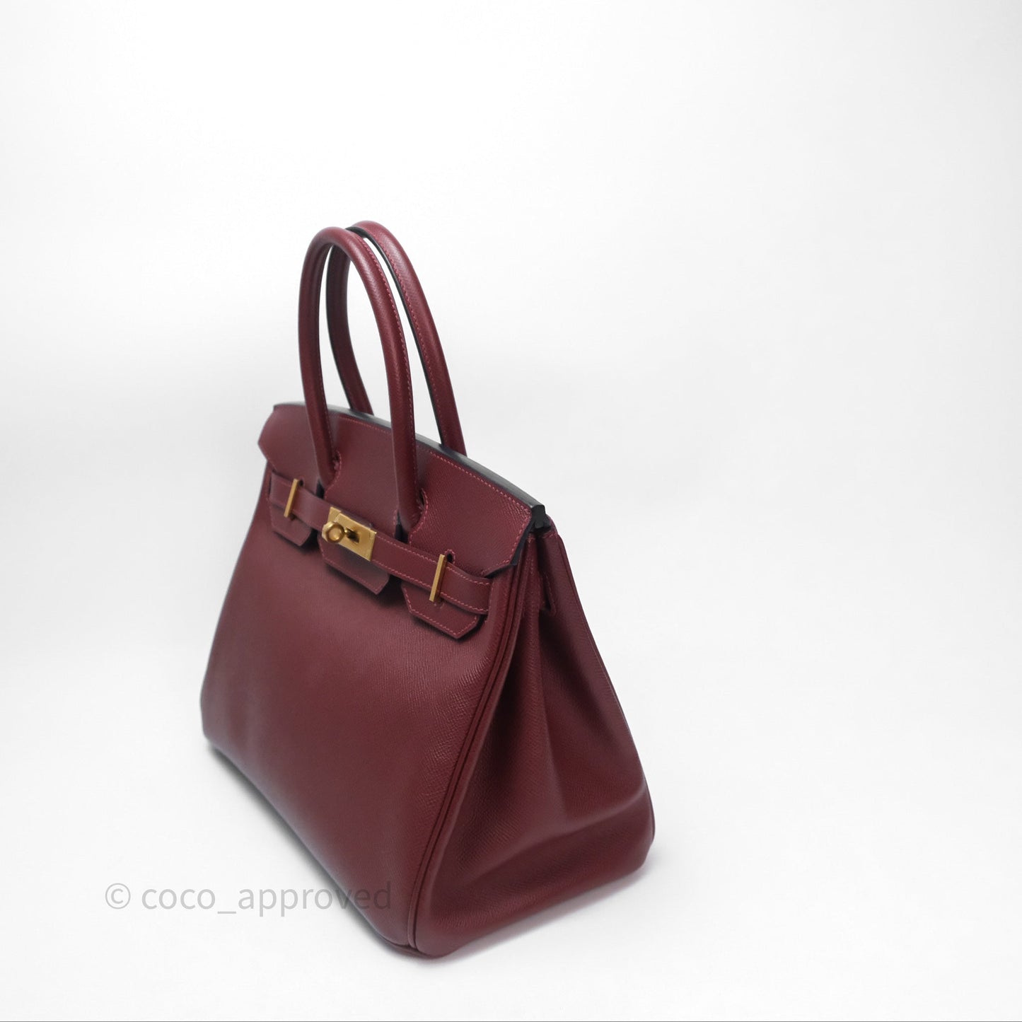 Hermès Birkin 30 Retourne Rouge H 55 Epsom Gold Hardware