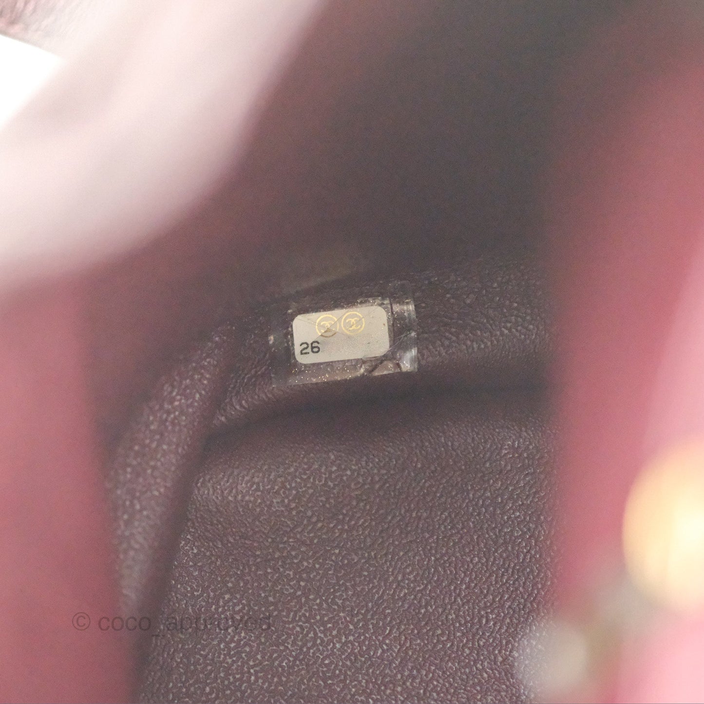 Chanel Quilted Filigree Backpack Iridescent Burgundy Caviar