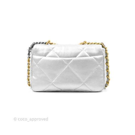 Chanel 19 Small Silver Mixed Hardware 20B